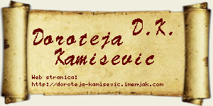 Doroteja Kamišević vizit kartica